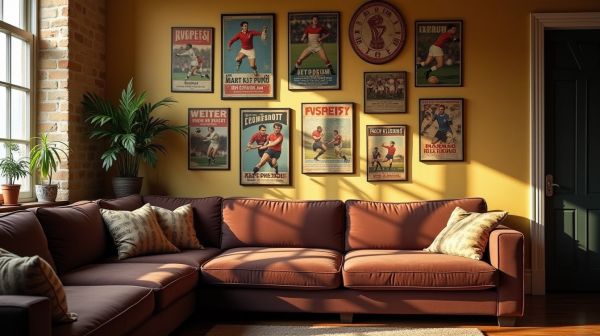 L'influence des affiches rugby vintage sur la décoration intérieure